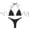 Black, variant on 2 Piece Swimsuit High Waisted,Women's Triangle Thong Bikini Set Sexy String Brazillian Two Piece Swimsuit Cute Bikini Bathing Suit