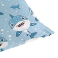 thumbnail image 7 of Cartoon Shark Throw Pillow Covers Couch Pillowcases Decor for Bed Sofa 18" x 18", 7 of 7