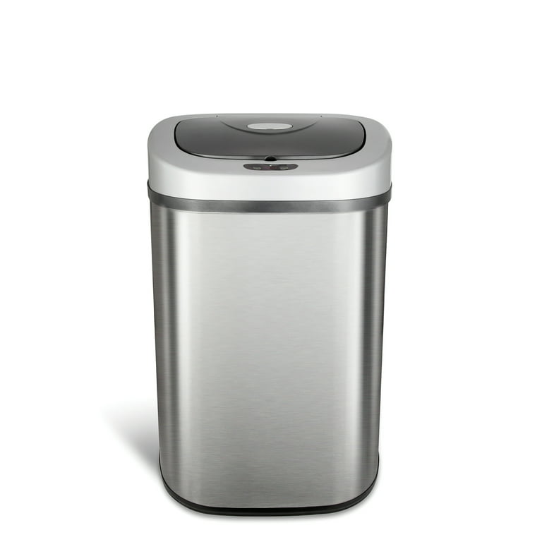 Nine Stars Motion Sensor Touchless 21.1 Gal Trash Can Stainless Steel