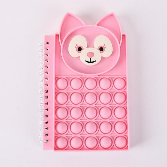 Fidget Popit Notebook Push Pop Bubble Fidget Sensory Notes For Kids School Home College Office2 Packs,pink