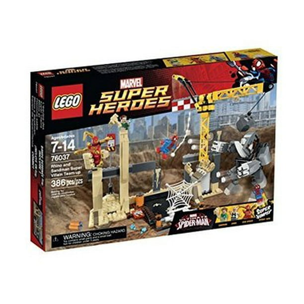LEGO Super Héros 76037 Rhinocéros et Sandman Super Méchant Équipe de Construction Kit