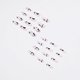 thumbnail image 4 of 24-Pack Women's Pressed Nails Fake Long Lines Black and White Water Wave Lines Color Block Wavy Nail Art DIY Manicure Tools Full Coverage Nail Sticker, 4 of 5