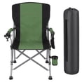thumbnail image 6 of Folding Fishing Chair with Rod Holder, 150Kg Heavy Duty All Terrain Chair with Side Pocket, Cup Holder, Portable Adults Armchair for Outdoor, Camping, Garden, Beach, Lawn, Picnic, 6 of 11
