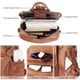 thumbnail image 4 of Dora & Liz Mochila para mujer Monedero Mochila de cuero Monedero para mujer Mochila de moda de viaje Bolsos de hombro de diseñador para mujer, 4 of 5