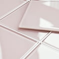 thumbnail image 6 of Pink Peel and Stick Glass Tile, 12'' x 12'' Square Mosaic Glass Backsplash Stick On Wall Tiles for Kitchen Bathroom (5 Sheets), 6 of 6