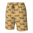 thumbnail image 4 of Fotbe Dachshund Dog Puppy Trajes de Baño Estampados para Hombre, Shorts de Verano de Secado Rápido, Ropa de Playa, Bañadores-3X-Large, 4 of 6