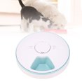 thumbnail image 1 of Distributeur Automatique de Nourriture Humide et Sèche, Contrôle par Application Mobile Minuterie Programmable Multi Compartiments Distributeur de Nourriture pour Animaux avec Couvercle Automatique pour Chat Chien Rose, 1 of 7