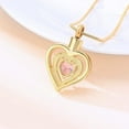 thumbnail image 6 of Heart Urn Necklace Cremation Heart Urn Necklace Ashes Love Heart Birthstone Necklace Jewellery Gifts Keepsake Pendant Memorial Locket Ashes Jewellery, 6 of 7