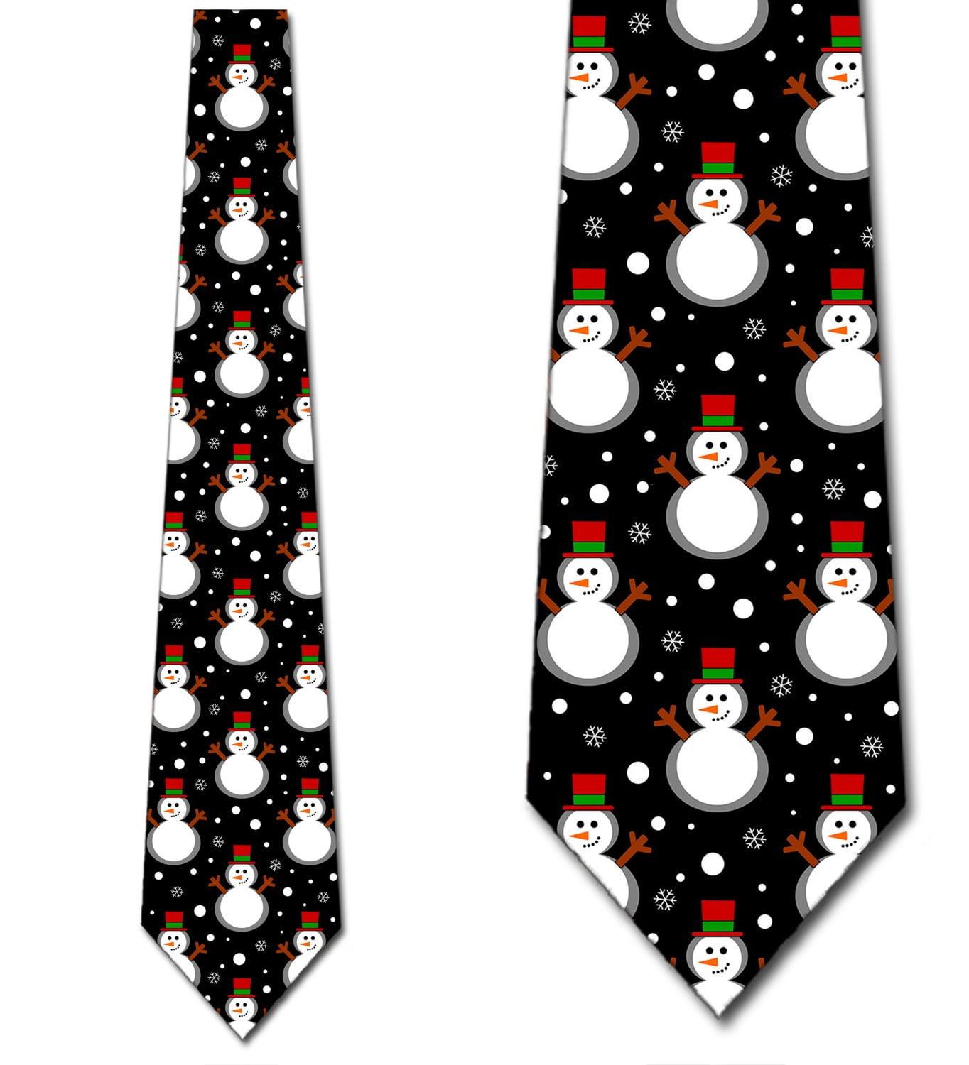 Christmas Ties Mens Snowman Necktie by Three Rooker - Walmart.com