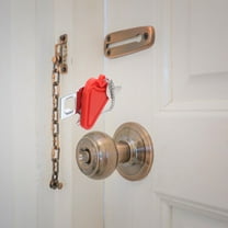 FUEENIRVA Door Lock Security Portable Door Lock Iron 1Pack