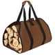 thumbnail image 5 of Bolsa para transporte de leña, bolsa de lona para leña para chimenea, bolsa para transporte de leña resistente al agua, accesorios plegables para chimenea, ideal para estufas de leña, camping, playa JM, 5 of 5