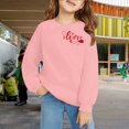 thumbnail image 2 of Otqutp Kids Oversized Sweatshirts with Heart Graphic Girls Long Sleeve Cotton Crewneck Sweatshirt Boys Cute Pullover Shirts, 2 of 6