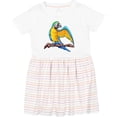 thumbnail image 3 of Inktastic Blue and Gold Macaw Parrot Girls Toddler Dress, 3 of 5