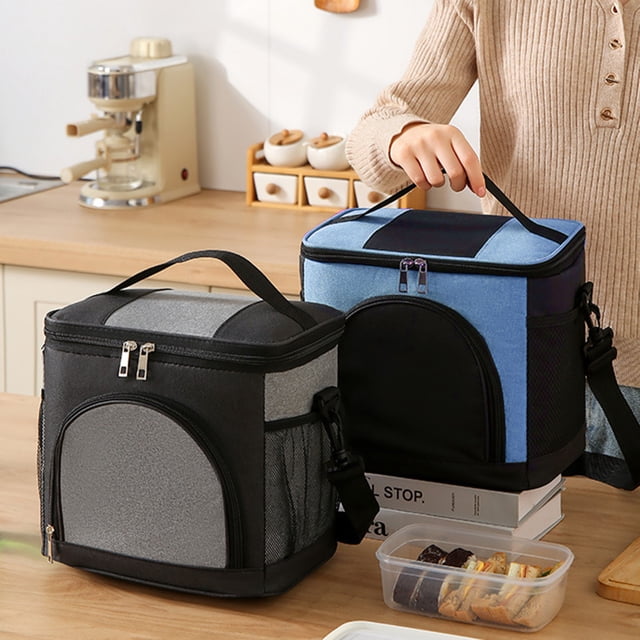 Bolsa Térmica Grande para Almuerzo, Portátil, para Guardar Alimentos, para Picnic, para Exteriores, de Tela, de Gran Capacidad, para El Trabajo y La Escuela.