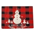 thumbnail image 1 of KTTECTOA Christmas Decoration Linen Embroidery Table Mat Home Decoration Clearance Home Canada Days Decor Kitchen Decor, 1 of 1