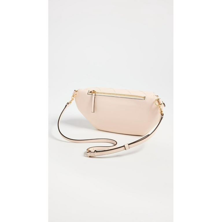 【送料無料✨】TORY BURCH 良品 Ｆサイズ ベージュ シルク混 Tory Burch Women's Fleming Soft Mini Crescent Bag, Black - Walmart.com