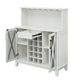 thumbnail image 3 of Gramercy Way Jill Zarin Bar Coffee Station Microwave Cabinet in White, 3 of 9