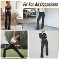 thumbnail image 7 of Shgiloo 3PCS Women’s High Waist Tummy Control Flare Leggings with Pockets, 7 of 7