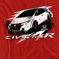 thumbnail image 2 of Honda Auto T-Shirt Civic Typer Street Unisex Graphic Tee for Men & Women, 2 of 7