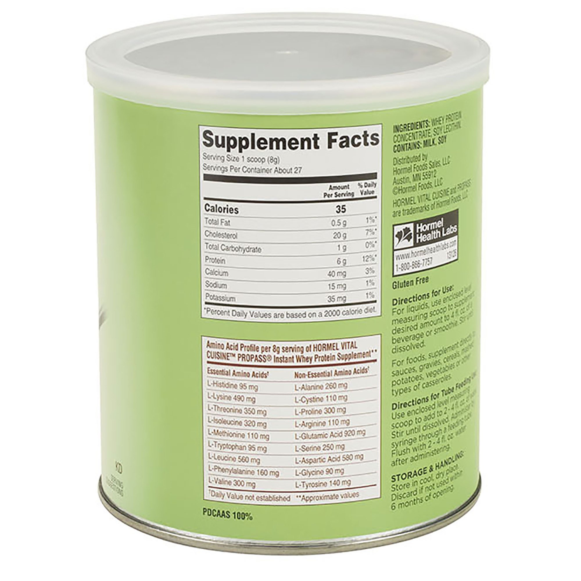 Hormel Vital Cuisine ProPass, Whey Protein Supplement Powder, 7.5 oz., 4 Ct