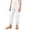 White, variant on ZHOGXU Exquisite Elastic Waist Drawstring Solid Color Jogger Kids Pants For Girls Back To School Wear