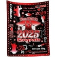 thumbnail image 2 of Graduation Soft Throw Blanket 2025, Birthday High School College Graduation Gifts for Daughter Son from Mom Dad, Class of 2025 Graduation Blanket Gifts for Him Her, 2 of 5
