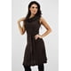 thumbnail image 1 of Vestido tejido Roman Fashion Cuello Cascada Juvenil Cafe EG, 1 of 6