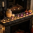 thumbnail image 6 of Halloween Decor Witch Hat String Lights 59.06 Inch with LED Glowing Hats Purple and Black for Indoor Home Party Decor, 6 of 6