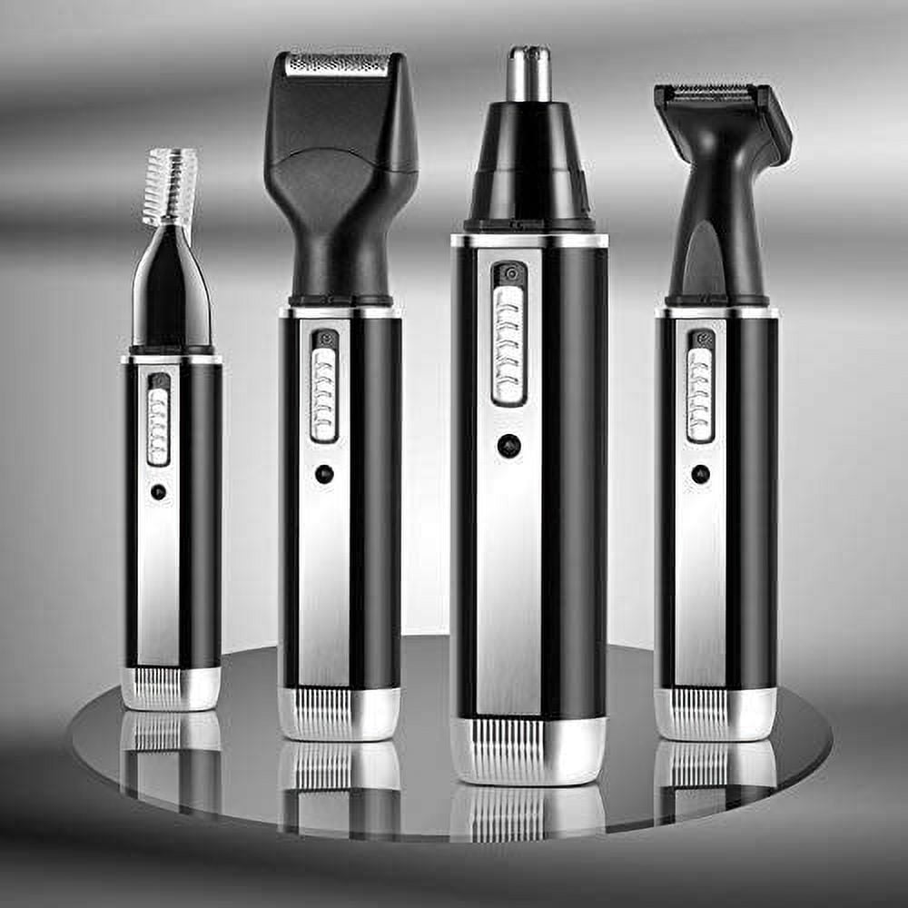 4 in 1 Nose Hair Trimmer, Rechargeable Nose Hair Ear Beard Eyebrow Trimmer Waterproof for Men and Women