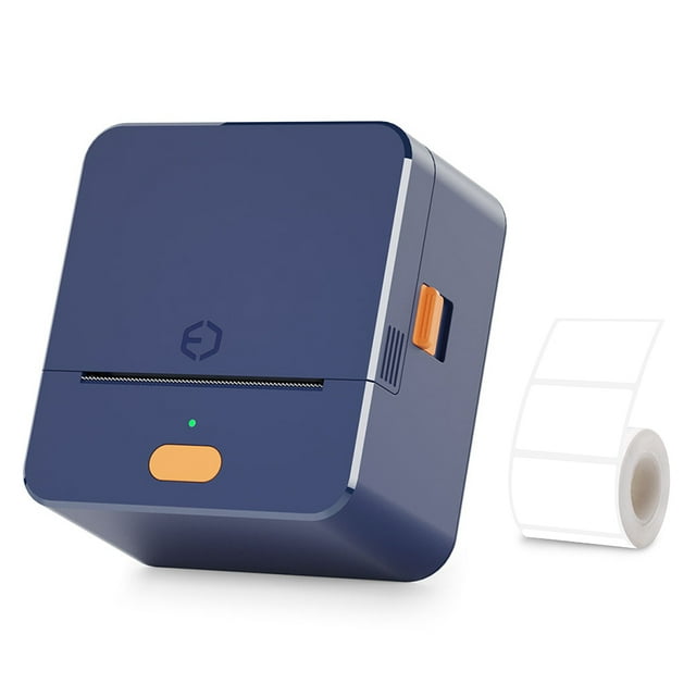 Zootealy Portable 57mm Thermal Printer with Dual Mode Bluetooth Connection, 48mm Print Width, USB Interface, Built-in Lithium Battery, RGB Light, and Free Label Roll - P1