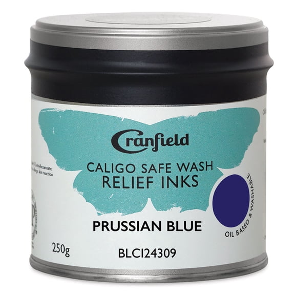 Cranfield Caligo Safe Wash Relief Ink - Prussian Blue, 250 g