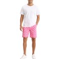 thumbnail image 2 of Lars Amadeus Polka Dots Shorts for Men's Summer Business Flat Front Dress Golf Shorts, 2 of 5