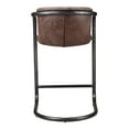 thumbnail image 3 of Moe's Home Collection Freeman Counter Stool Grazed Brown Leather-Set Of Two, 3 of 3