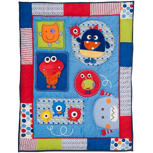 Graco Baby Monsters 3 Piece Crib Bedding Set Walmart Com