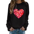 thumbnail image 2 of WCJM Matching Couples Hoodies Valentine's Day Graphic Sweatshirt Funny Graphic Pullover Gifts for Him and Her His and Hers Valentine's Day Sweatshirt Set Valentine's Gifts for Mom, 2 of 4