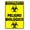 Warning Sign 3, variant on Bilingual Biohazard Safety 8"x12" Rust Free Aluminum Sign, Biohazard Pictogram, Waterproof Weatherproof Fade Resistant, 4 Pre-Drilled Holes