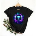 thumbnail image 4 of Busydd Womens Halloween Tops Comfortable Cotton Tshirts Shirts for Women Short Sleeve Graphic Tees for Women Casual Round Neck Womens Fall Tops L, 4 of 4
