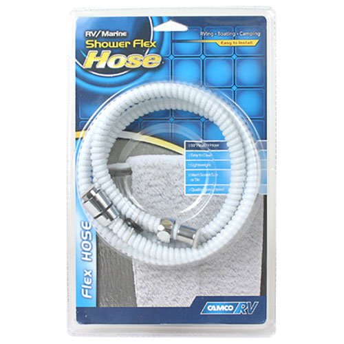 Camco 43717 RV/Marine 60" Flexible Replacement Shower Hose (White