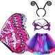 thumbnail image 1 of Conjunto de 4 disfraces de hadas para niñas, vestido de tutú, aro para el pelo, alas de mariposa, elfo para cosplay Estilo C, 1 of 9