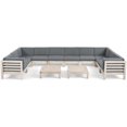 thumbnail image 1 of Noble House Oana Ensemble de Canapé Sectionnel en Forme de U 12 Pcs Coussin Gris/gris Foncé, 1 of 8