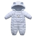 thumbnail image 1 of Praeter Cute Baby One-Piece Clothes Winter Hooded Rompers Thick Cotton Warm Outfit Jumpsuit Overalls Snowsuit Children Boy Clothing, 1 of 6
