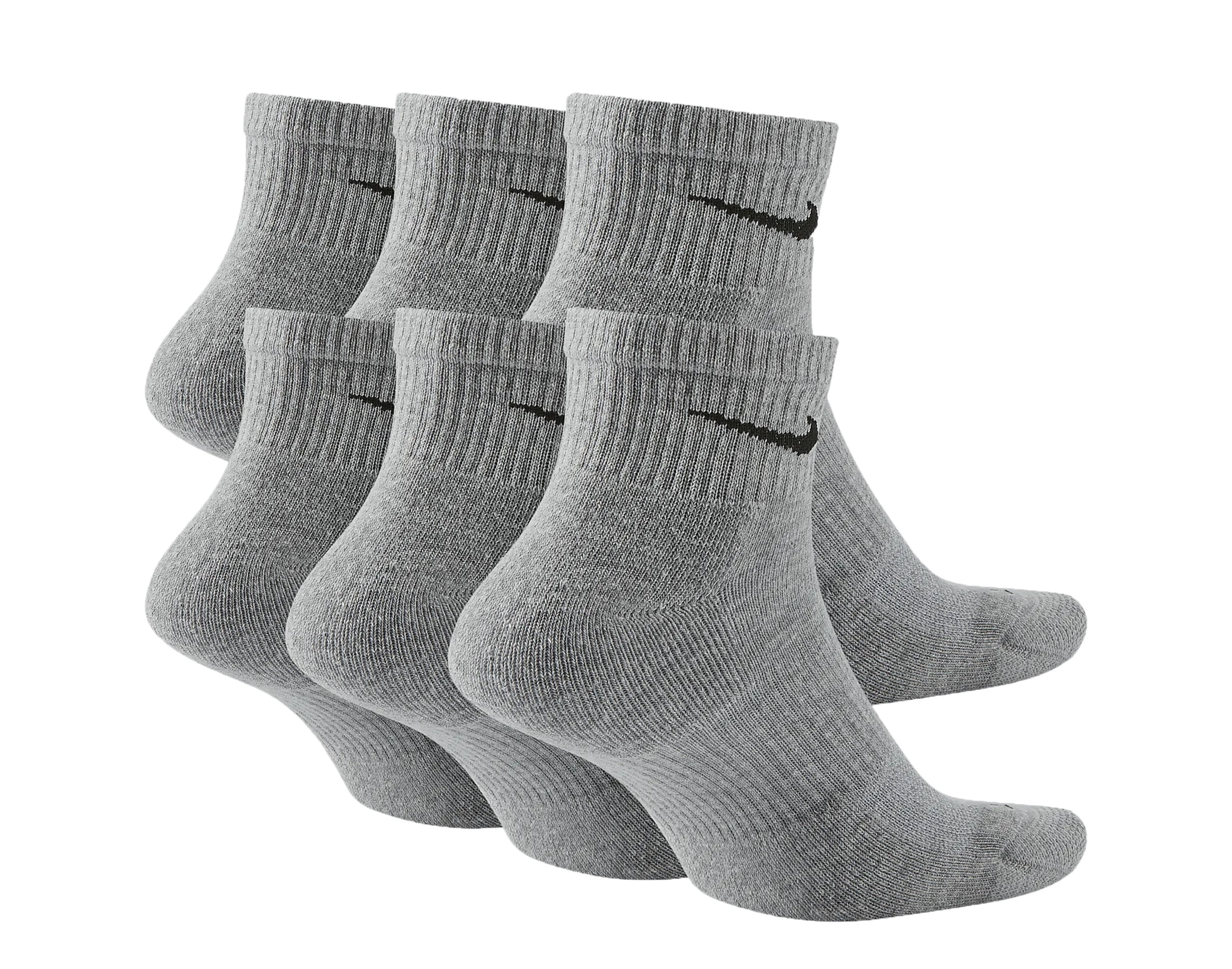 grey ankle socks nike