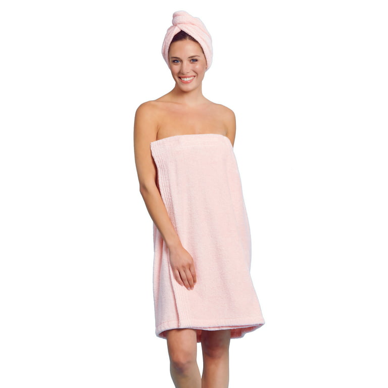 H HomeZzz Towel Wrap for Women Plus Size (XXL-XXXXL) with Hair Towel Wrap,  Microfiber Bath Wrap Soft & Comfortable Absorb Water Body Wrap Oversized