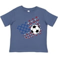 thumbnail image 3 of Inktastic Soccer Ball, Net with American Flag Colors Boys or Girls Toddler T-Shirt, 3 of 5