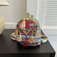thumbnail image 7 of Yvsxxv Woven Bohemian Backpack, Ethnic Style Rucksack, 7 of 7
