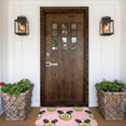 thumbnail image 7 of Salouo Panda Avocado Pattern Outdoor Indoor Sturdy Doormats 16’’×24’’, Anti Fatigue Soft Flannel Thick Door Mat,Non-Slip Rectangle Rug Cushion, 7 of 7