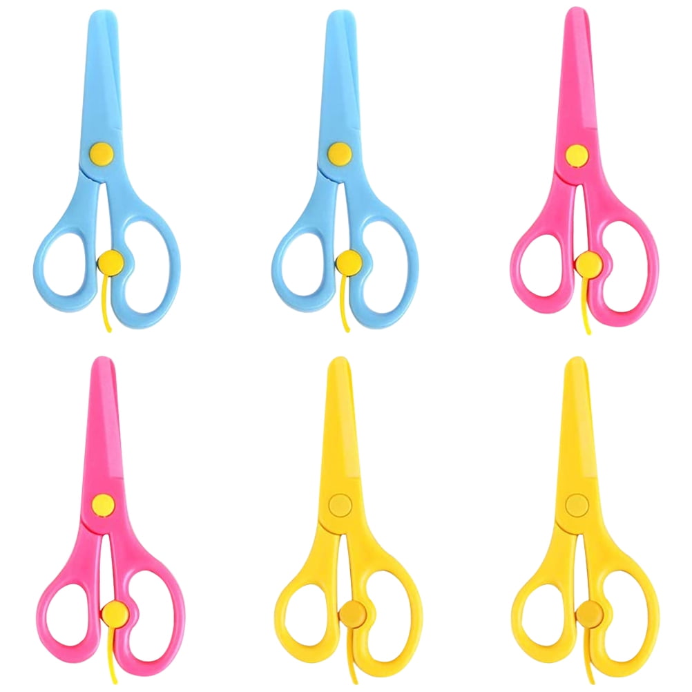 Kids Scissors, Small Safety Scissors, Blunt Tip Toddler Scissors, Kid  Scissors for Office Home School Sewing Fabric Craft Supplies, 6, 12 Pack,  Assorted Colors