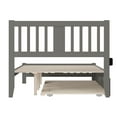 thumbnail image 5 of AFI Tahoe Full Wood Platform Bed with Headboard Footboard & Twin Trundle, Grey, 5 of 7