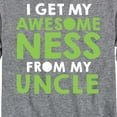thumbnail image 3 of Instant Message - I Get Awesomeness From My Uncle - Toddler And Youth Long Sleeve Graphic T-Shirt, 3 of 6