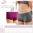 thumbnail image 6 of Alyce Ives Intimates Boyshort Panties for Women Seamless and No Show, Brights, 2XL, 7-Pack, 6 of 7